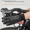 Cinco dedos Guantes Invierno Deporte al aire libre Guantes de ciclismo Guantes de bicicleta impermeables Hombres Guantes de bicicleta Guantes de ciclismo de lana térmica Gel Dedo completo Q231207