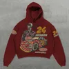 Erkek Hoodies Sweatshirts Haruku Street Giyim Erkekler Büyük Boyutlu Kafatası Yarışı Hoodies Kadın Üstleri Takip Erkek Çiftler Sweatshirt Y2K Giyim Erkekler Giyim 231205