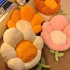 Cushion/Decorative Kawaii Flower Cushions Office Chair Lumbar Back Cushion Removable Plush Sofa Throw Soft Cute INS Decorative