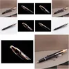 Kulspetspennor grossist 2pc Business Office Im Series Black With Golden Trim Metal Pen Drop Delivery School Industrial Writing Suppl Dhnje