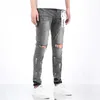 Jeans pour hommes Designer luxe Purple marque jeans pour hommes à la mode nouveau anti-âge slim fit décontracté 1R4W