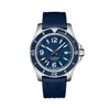 U1 TOP AAA BRETILTITION LUXEUR NOUVEAU MES MONTRE OCEAN ROTATABLE CEINDE SUPÉROCEAN BLUE BLUE RÉSÉLAQUE BLEUILLE SAPPHIRE VERRE SAPPHIRE MOTION MÉCANIQUE AUTOMATIQUE 609