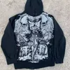 Men's Hoodies Sweatshirts Y2k Hoodie Punk Gothic Skull Printing Hip Hop Casual Sweatshirt Selling Personality Retro Hoodies Women Men Streetwear 231205