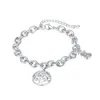 Link Bracelets Wholesale Stainless Steel Tree For Women Party Gift Fashion Joyas De Chain Charm Jewelry