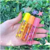 Lip Gloss Transparent Fruit Nutritious Natural Color Change Jelly Liquid Lipstick Moisturizing Lipgloss Cute Oil 20Pcs Drop Delivery Dhong