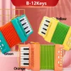 Keyboards Piano Accordion Toy 7 KeyAccordions for Kids / 10Keys Musical Instrument Educational Toys Gifts for Toddlers Beginner Boys Girls 231206