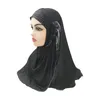 Etnik Giyim Tek Parça Müslüman Kadın Hicih Çiçek Headwrap Şalları Tam Kapak Amira Cap Meapwear Eşarp Ramazan Duası Arap İslami Türban