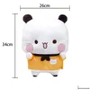 Animaux en peluche en peluche Bubu et Dudu Panda mignon dessin animé ours poupée Kawaii oreiller doux jouet décoration de chambre cadeau pour enfants Drop Delive Dhnoe