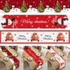 Julbordslöpare Merry Christmol Decorations For Home 2023 Cristmas Table Flag Cover Navidad Noel Gift New Year Tracloth
