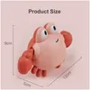 Bath Toys Baby Shower Toy Cute Cartoon Animal Turtle Whale Crab Bathtub Swimming Pool Chain Spring Water 230615 Drop Delivery Kids Mat Dhuzd