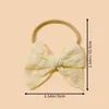 Accessoires de cheveux bébé pour nouveau-né enfant en bas âge enfants fille garçon bande en nylon fleurs faites à la main bandeau doux ensemble d'arc