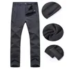 Pantaloni da uomo Uomo Inverno Peluche Tenere al caldo Impermeabile Neve Sci Arrampicata Trekking Foderato in pile Ripstop Campeggio Antivento Outdoor 231205