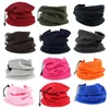 Bandanas Mode Femmes Écharpe Tricotée Couleur Unie Hiver Snood Foulards Dame Chaud Laine Fourrure Épaisse Unisexe Randonnée En Plein Air Hommes Cou Écharpes Anneau