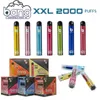 Sigarette originali Bang XXL 2000 Puff E Bobina a rete da 6 ml 2% 5% 6% Livello 800mAh 22 gusti Penna Vape usa e getta