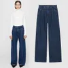 10a de haute qualité AB Femmes Designer Jeans Bing Bing Blue Blue Loose Pantalon Ligne de jambe décontractée