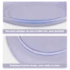 Dinnerware Sets 5pcs Wheat Straw Plates Unbreakable Lightweight Dinner Reusable Sturdy Set For Home Kitchen