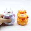 Brinquedo de descompressão animal squishes brinquedos com copo de queijo squishies ratos bonitos espremer esquilo brinquedo para crianças adts ansiedade alívio bi dh0h6