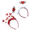 Bandanas acessórios para o cabelo dia dos namorados bandana decorações de casamento cerimônia amor argola cupido