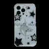 Casos de telefone celular Sacos de noite Ins Coreano Bonito Y2K Glitter Star Phone Case para iPhone 14 13 12 11 Pro Max Lovely Bling Moon à prova de choque capa traseira macia Funda J231216