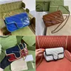 Kvinnors bröllopspåsar Luxury 574969 476433 MARMONT AUDLY CROSSBODY Väskor 5A Real Leather Designers Fashion Purses Ladies Han312o