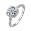 Anillos de banda de diseñador de geometría de circón de lujo chino para mujer, anillos de piedra cuadrados grandes y clásicos, anillos de dedo de uñas, anillo de amor de cristal de diamante fino, joyería