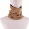 Bandanas Men's Neck Protection Cover Knitted Scarf Padded Warm Woolen Windproof