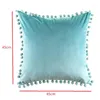 Pillow Velvet Cover Soft Decorative Case Covers Home Decor Room Decoration Sofa Pillowcases Ball Lace Pillowcase Durable