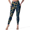 Damesleggings met gouden kettingprint Yogabroek Dierenluipaardontwerp Push-up Fitness Running Leggins Dames Vintage Stretch Sportleggings