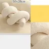 Coussin/décoratif pour chaise de bureau, coussin avec nœud pour siège au sol, décoration de pièce mignonne en peluche pour chambre à coucher, canapé, chaise