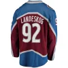 Maillots de hockey personnalisés Nathan Mackinnon 29 Mikko Rantanen 96 Gabriel Landeskog 92 Cale Makar 8 Jesrey Bourgogne Blanc Marine Couleur avec Coupe 2023