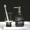 Dispenser di sapone liquido Bottiglia di sapone stile nordico Dispenser di sapone Bottiglie di vetro addensato Shampoo Doccia Gel Pressa Bottiglia Accessori per la decorazione del bagno 231206