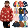 Down Coat 2023 Winter Boys Hooded Cotton Jacket Barn Barn Kläder Bomull vadderade kläder Girl Thicken Warm 231206