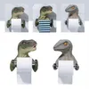 3D Dinosaurus Papierrolhouder Wandgemonteerd Toiletpapierrek Tyrannosaurus Decoratieve Tissue Handdoekenhouder voor Badkamer Thuis 21110278o