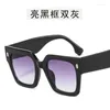 Zonnebril Stijlvolle vierkante vorm Designer Dames Europese Amerikaanse stijl Dames UV400 bescherming zonnebril