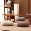 Yastık/dekoratif keten futon yastık kalınlaşmış yuvarlak kumaş yastık tatami defne pencere mat yoga zemin büyük yastık yıkanabilir 1 parça