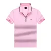 Bosss Polo T Shirt Men Polo Summer Tshirts Designer Mens Polos Letter Print Fashion Polo T-Shirt Topel Tope Top مع قميص سحاب Polos الصيفي