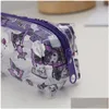 Handbags Girls Kawaii Clear Pencil Bag Girl Kuromi Print Accessories Bags Big Capacity Drop Delivery Baby, Kids Maternity Accessories Dhaau