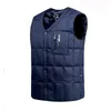 Heren Vesten Covrlge Witte Eend Donsjack Vest Mannen Herfst Winter Warm Mouwloos V-hals Knop Lichtgewicht Mode Vest MWB019 231205