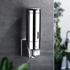 Liquid Soap Dispenser Stainless Steel Soap Dispenser Wall Mounted Bathroom Shampoo Shower Gel Dispenser Container Bottle Bathroom Kitchen Accessories 231206