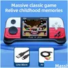 Nostalgic Host G9 Portable Handheld Retro Classic Built-In 666 Game Console 3.0 Hd Sn Tv Connection Christmas Present For Children D Dhgr5