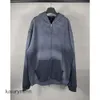 Balenciigas Paris Version Maniche da uomo Maglioni alti Maglione Felpa con cappuccio allentata Felpe con cappuccio b Nastro adesivo lungo per famiglie Stampa di lettere di carta casual unisex K09O XKMZ