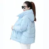 Женские плащи, осенне-зимняя утепленная куртка 2023, повседневное хлопковое пальто, женская модная свободная парка с капюшоном