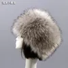 Beanie/Skull Caps Qearlstar Man Women Fur Hats Thicken Warm Furry Faux Fur Flat Top Caps Winter Russian Casual Luxury skullies beanie ZKG33 231205