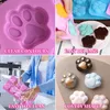 10 Holte Hond Poot Vormige Siliconen Mallen Food Grade voor Chocolade Snoep Cake Pudding Jelly