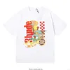 T-shirt da uomo Trendy Rhude Beauty Vision Perseguire il piacere Joyride T-shirt allentata a maniche corte in cotone alto per uomo e donna M8PT