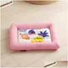 Canis Pens Fast Dog Mat Cooling Summer Pad Pet Bed Ice Slee Ninho para Cães Gatos Canil Vip 231123 Drop Delivery Home Garden Suppli Dhz2w