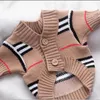 Dog Apparel Dog outdoor fashion cardigan sweater cat warm sweater teddy bear pet winter clothing 231206