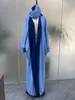 Ethnic Clothing Muslim Hijab Abaya For Women With Scarf Eid Long Sleeve Morocco Arab Party Dress Robe Vestidos Dubai Abayas Kaftan Dresses