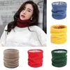 Bandanas Winter Scarf For Women Children Baby Warm Cotton Brushed Knit Neck Warmer Circle Ski Climbing Scarves Men Wholesale