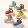 Bottes style bottes courtes pour enfants, chaussures chaudes pour filles et garçons, chaussures d'hiver antidérapantes, stock 231206